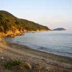 Loutraki Beach 1 Loutraki cove at sunset